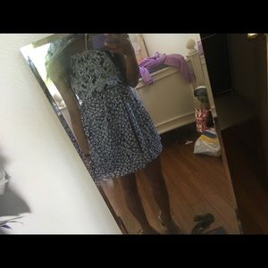 Forever 21 Blue/Green/White Halter Floral Dress